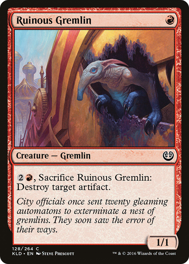 Ruinous Gremlin (KLD-128) - Kaladesh Foil
