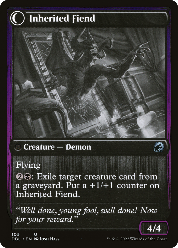Heirloom Mirror // Inherited Fiend (DBL-105) - Innistrad: Double Feature: (Double Faced Transform) Foil