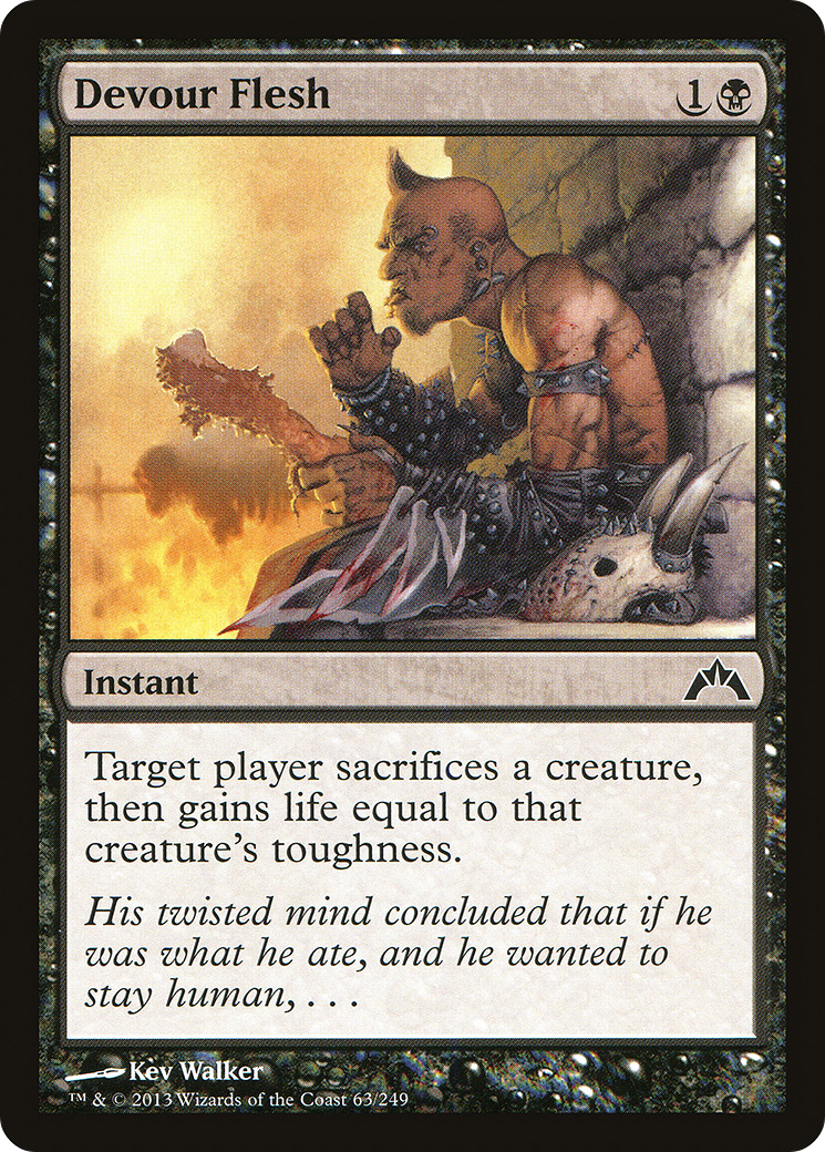 Devour Flesh (GTC-063) - Gatecrash Foil