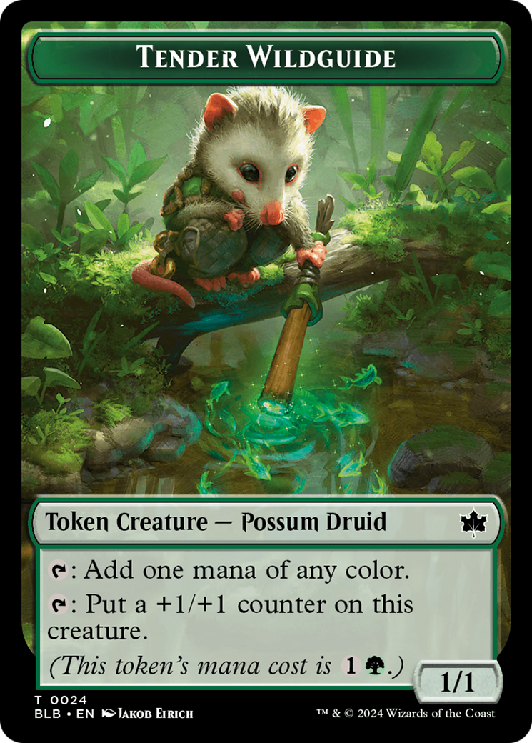 Tender Wildguide (BLB-024) - Bloomburrow Tokens