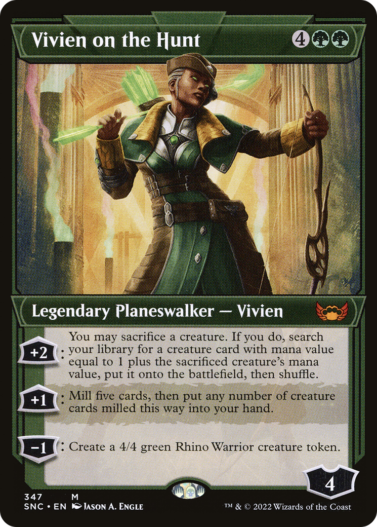 Vivien on the Hunt (SNC-347) - Streets of New Capenna: (Showcase) Foil