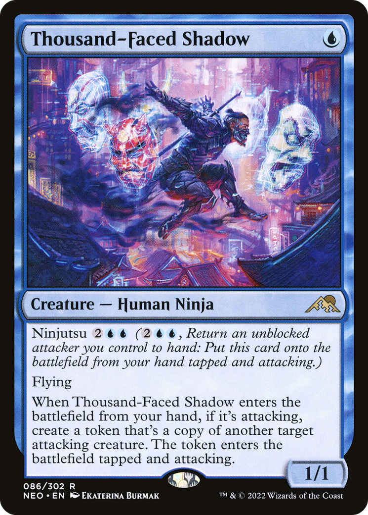Thousand-Faced Shadow (NEO-086) - Kamigawa: Neon Dynasty