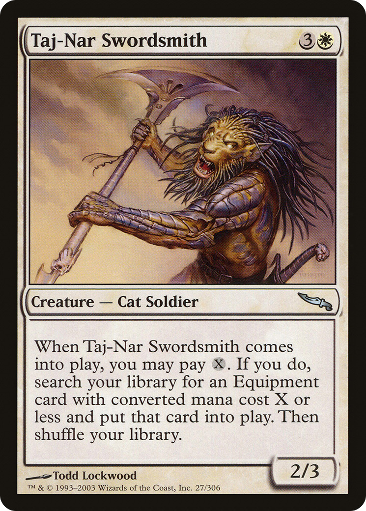 Taj-Nar Swordsmith (MRD-027) - Mirrodin