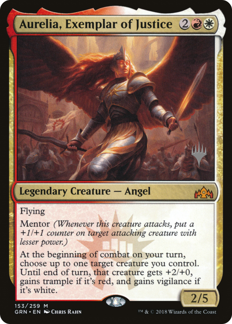 Aurelia, Exemplar of Justice (PPM20-153P) - Guilds of Ravnica Promos Foil
