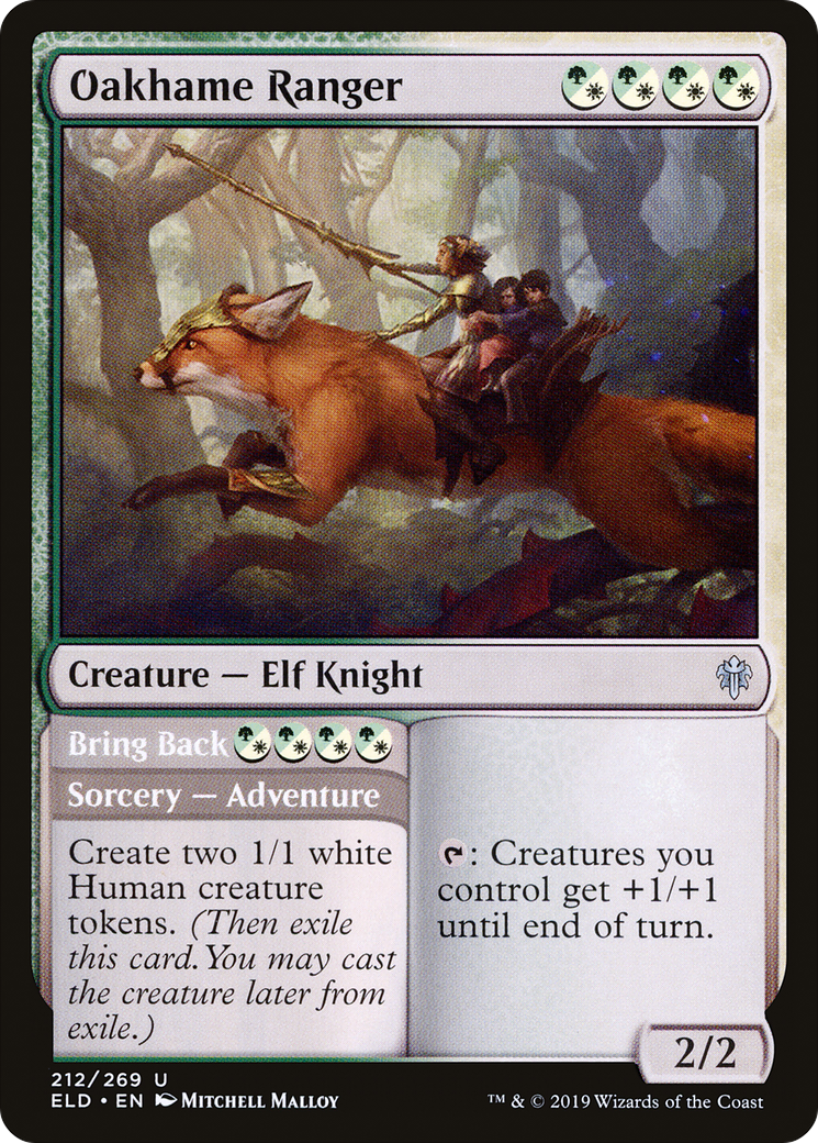 Oakhame Ranger // Bring Back (ELD-212) - Throne of Eldraine Foil