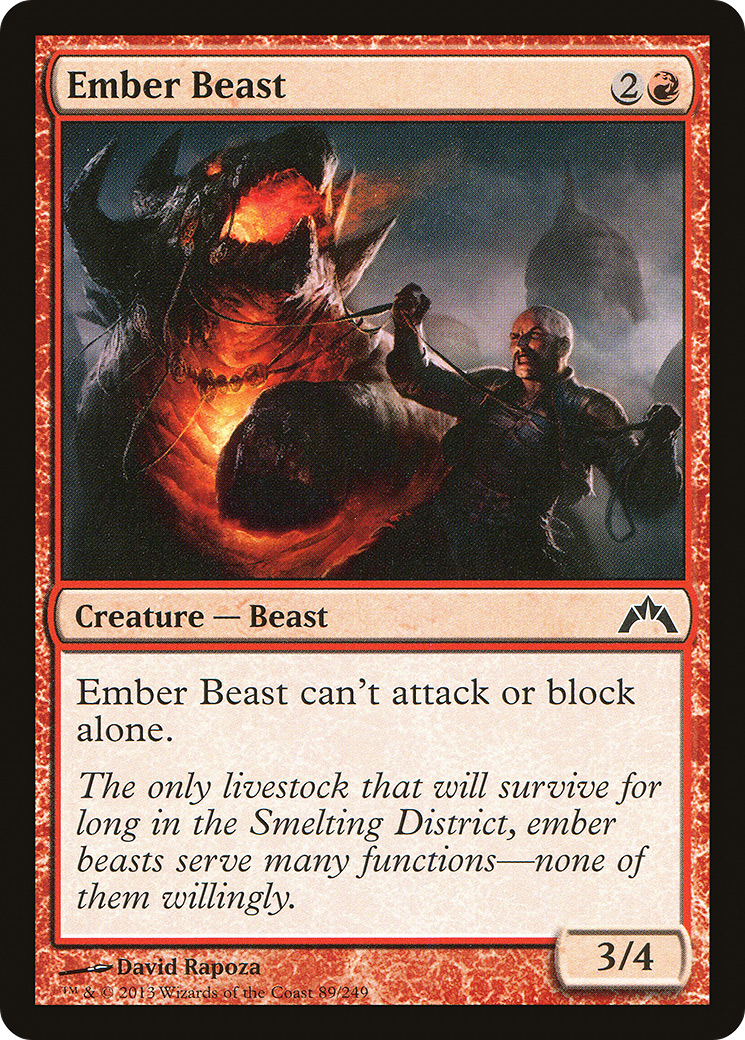 Ember Beast (GTC-089) - Gatecrash Foil