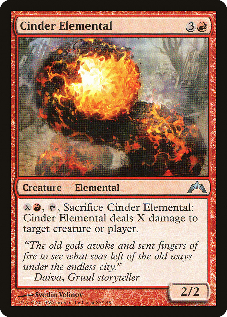 Cinder Elemental (GTC-087) - Gatecrash Foil