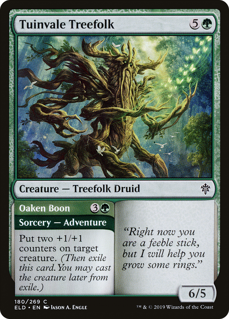 Tuinvale Treefolk // Oaken Boon (ELD-180) - Throne of Eldraine