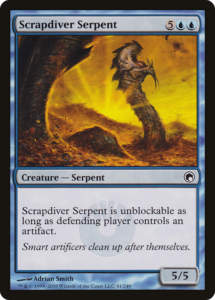 Scrapdiver Serpent (SOM-041) - Scars of Mirrodin Foil