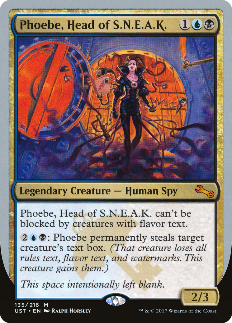Phoebe, Head of S.N.E.A.K. (UST-135) - Unstable
