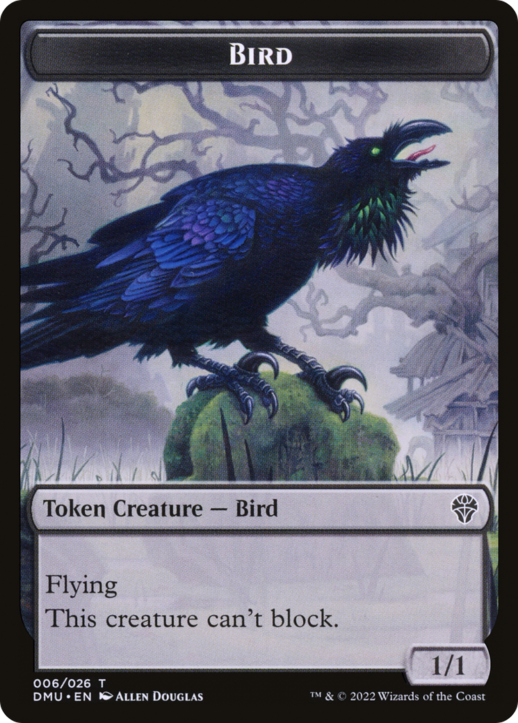 Bird (DMU-006) - Dominaria United Tokens Foil