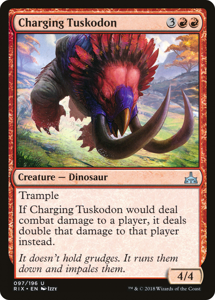Charging Tuskodon (RIX-097) - Rivals of Ixalan