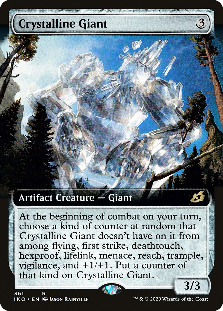 Crystalline Giant (IKO-361) - Ikoria: Lair of Behemoths: (Extended Art) Foil