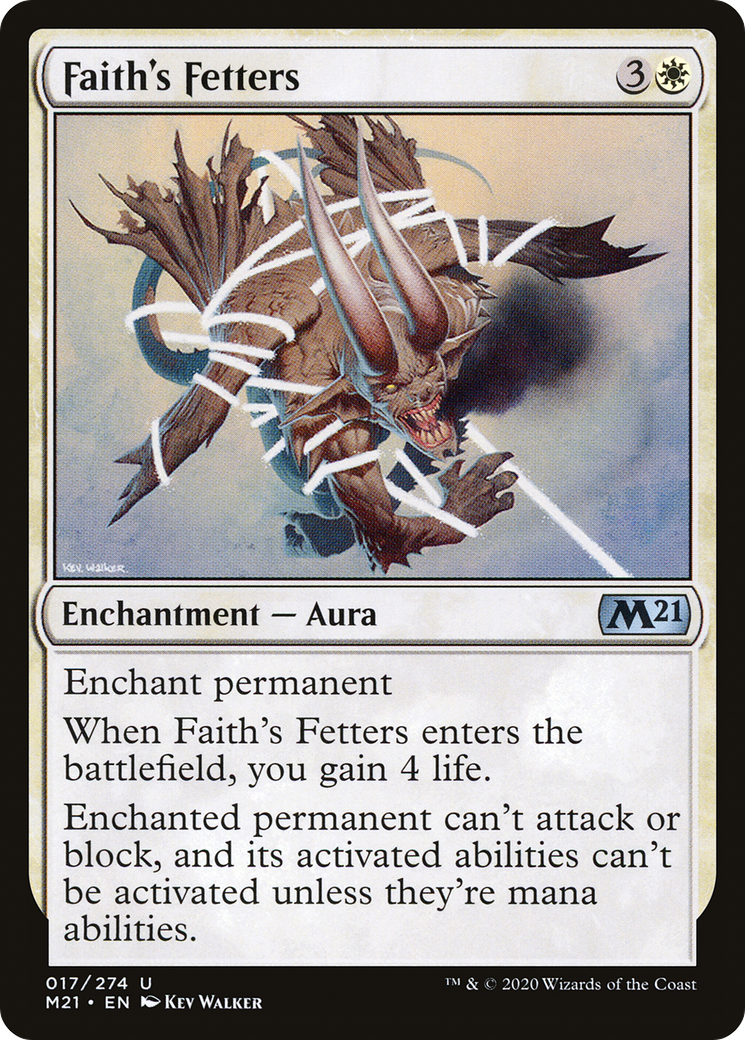 Faith's Fetters (M21-017) - Core Set 2021 Foil