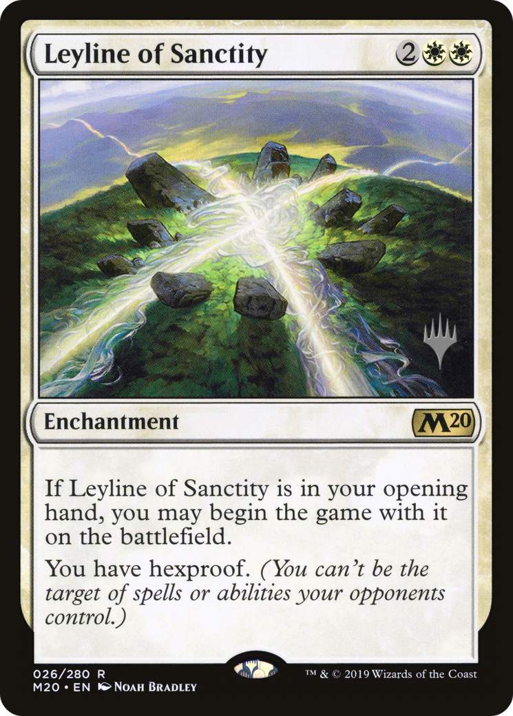 Leyline of Sanctity (PPM20-26P) - Core Set 2020 Promos Foil