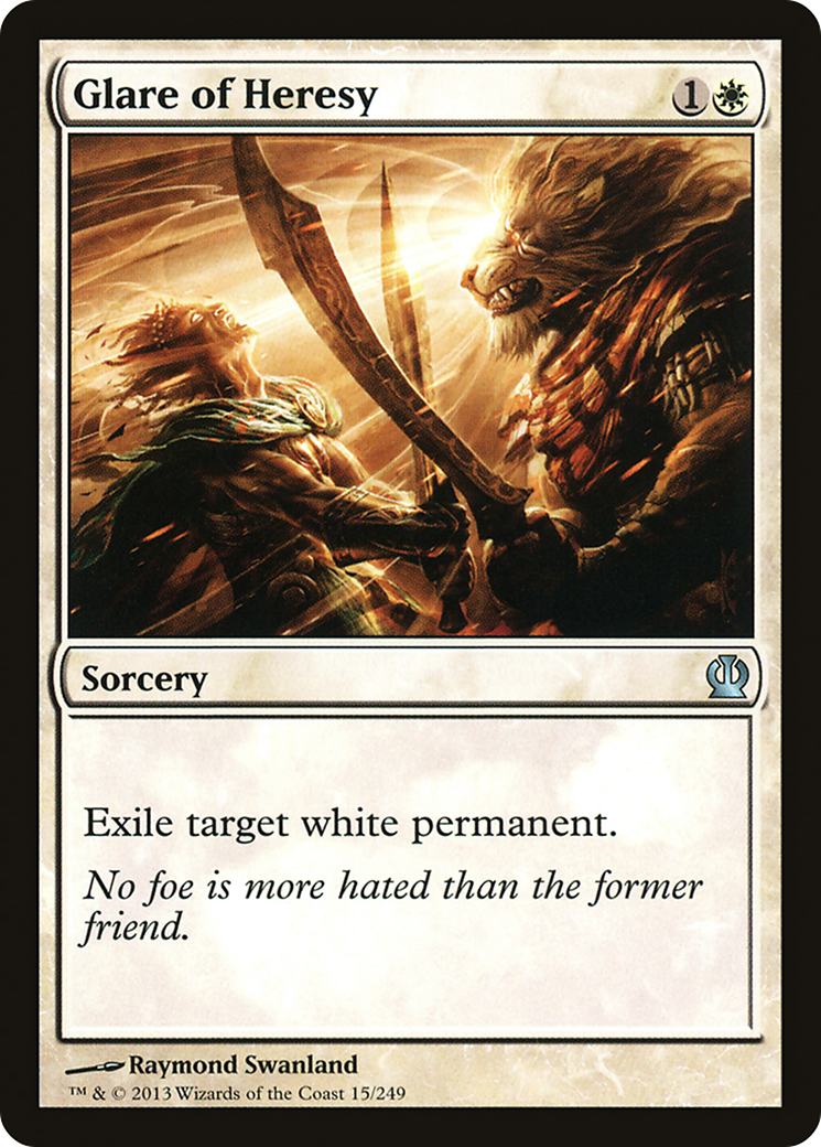 Glare of Heresy (THS-015) - Theros Foil