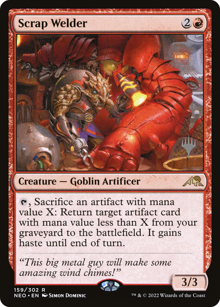 Scrap Welder (PPNEO-159P) - Kamigawa: Neon Dynasty Promos Foil