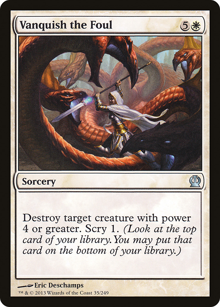 Vanquish the Foul (THS-035) - Theros Foil