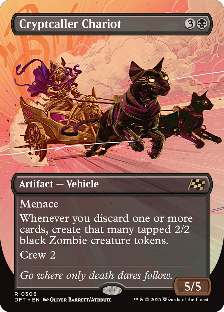 Cryptcaller Chariot (DFT-306) - Aetherdrift (Borderless) Foil