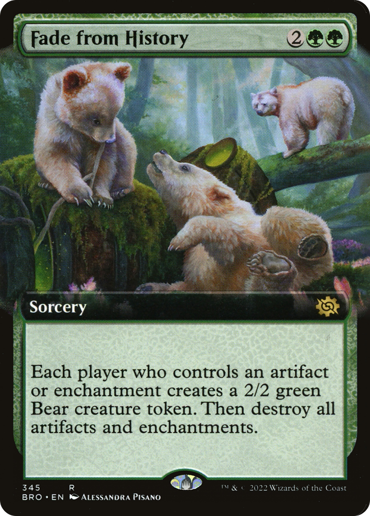 Fade from History (BRO-345) - The Brothers' War: (Extended Art) Foil