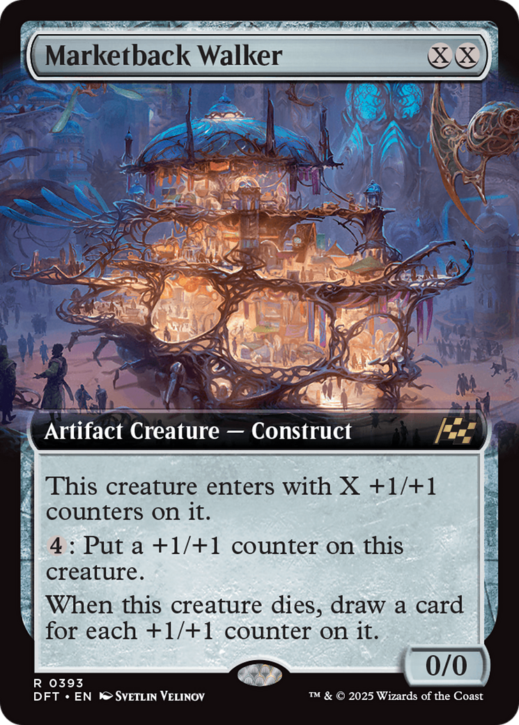 Marketback Walker (DFT-393) - Aetherdrift: (Extended Art) Foil