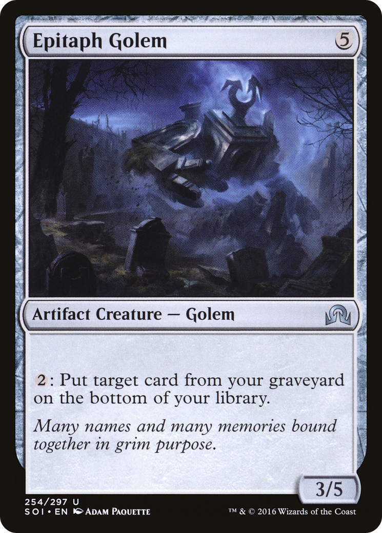 Epitaph Golem (SOI-254) - Shadows over Innistrad