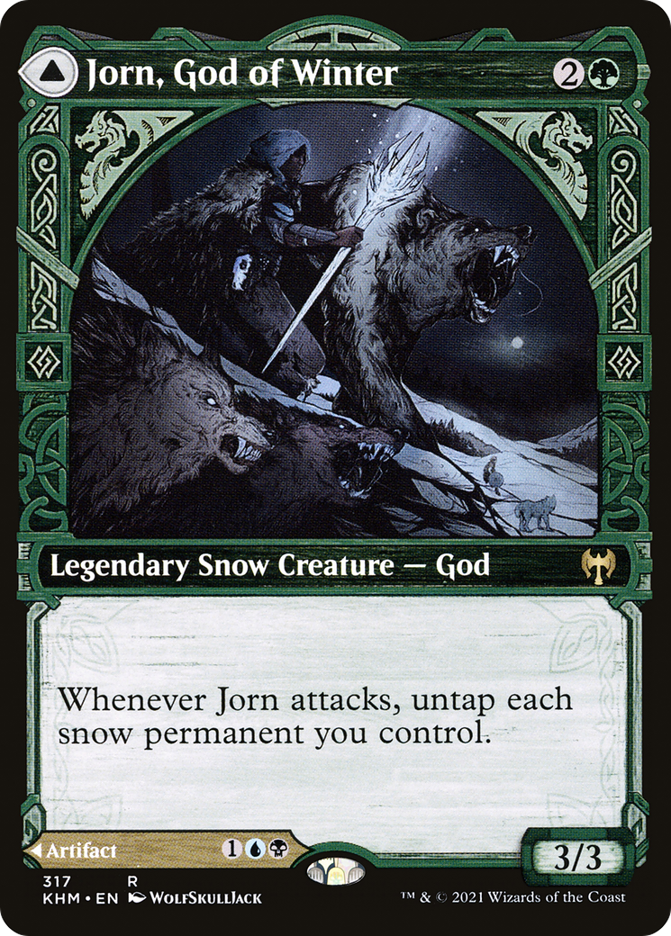 Jorn, God of Winter // Kaldring, the Rimestaff (KHM-317) - Kaldheim: (Showcase) Foil