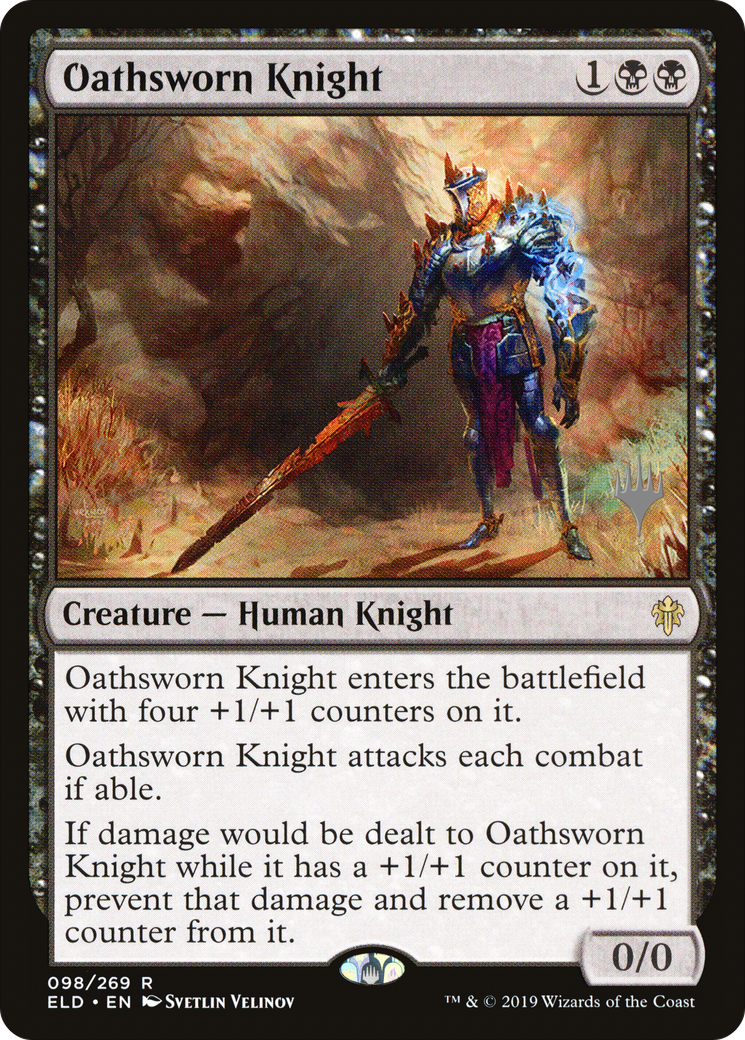 Oathsworn Knight (PPELD-98P) - Throne of Eldraine Promos