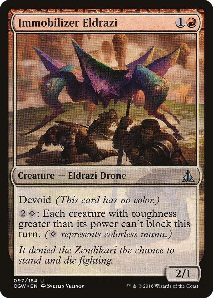 Immobilizer Eldrazi (OGW-097) - Oath of the Gatewatch: (devoid) Foil