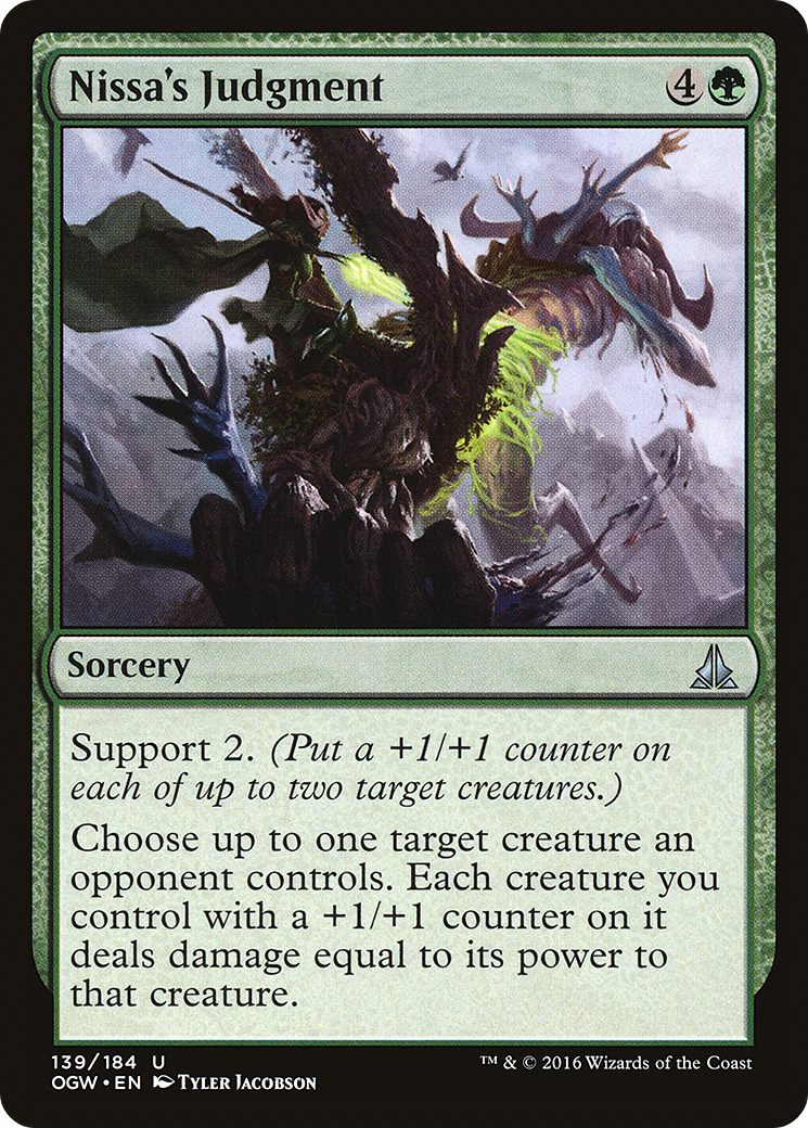 Nissa's Judgment (OGW-139) - Oath of the Gatewatch Foil