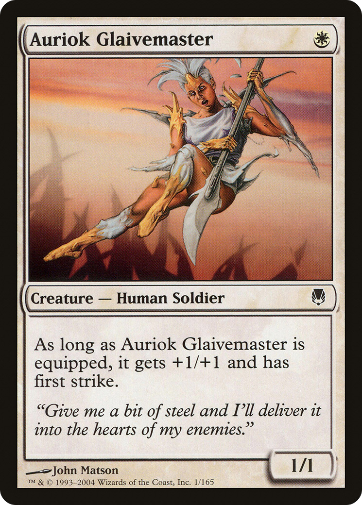 Auriok Glaivemaster (DST-001) - Darksteel