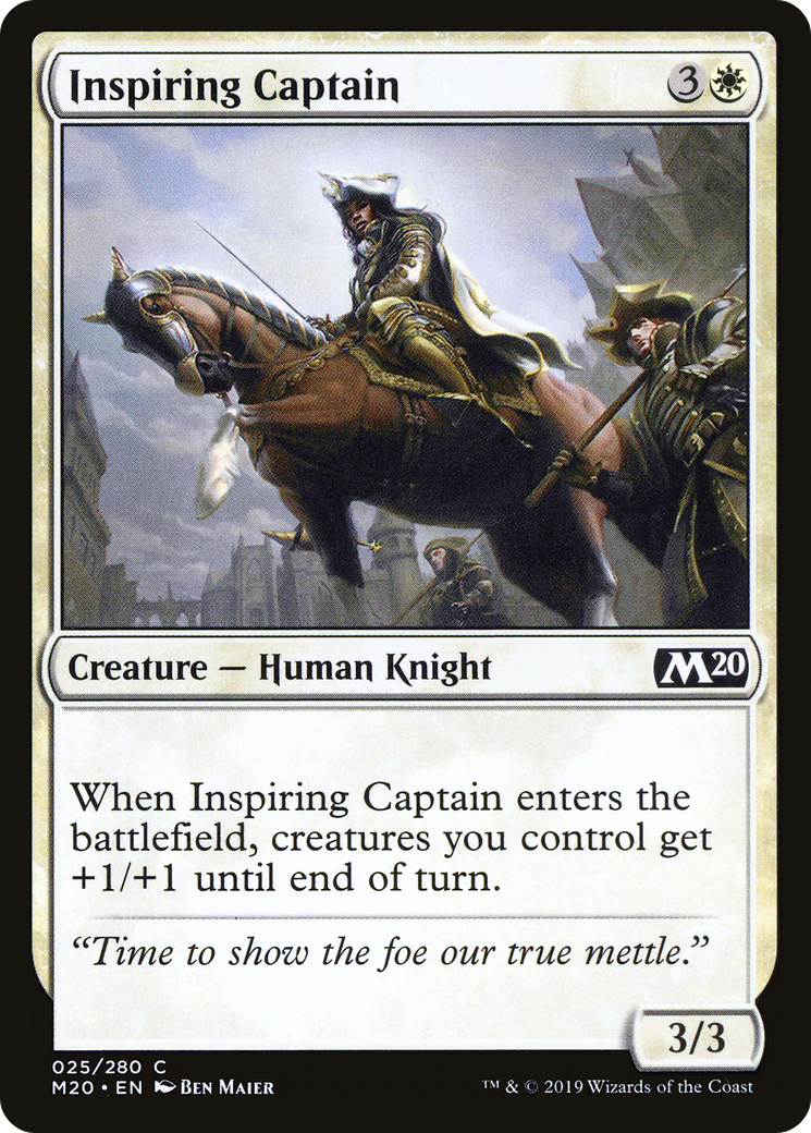 Inspiring Captain (M20-025) - Core Set 2020 Foil