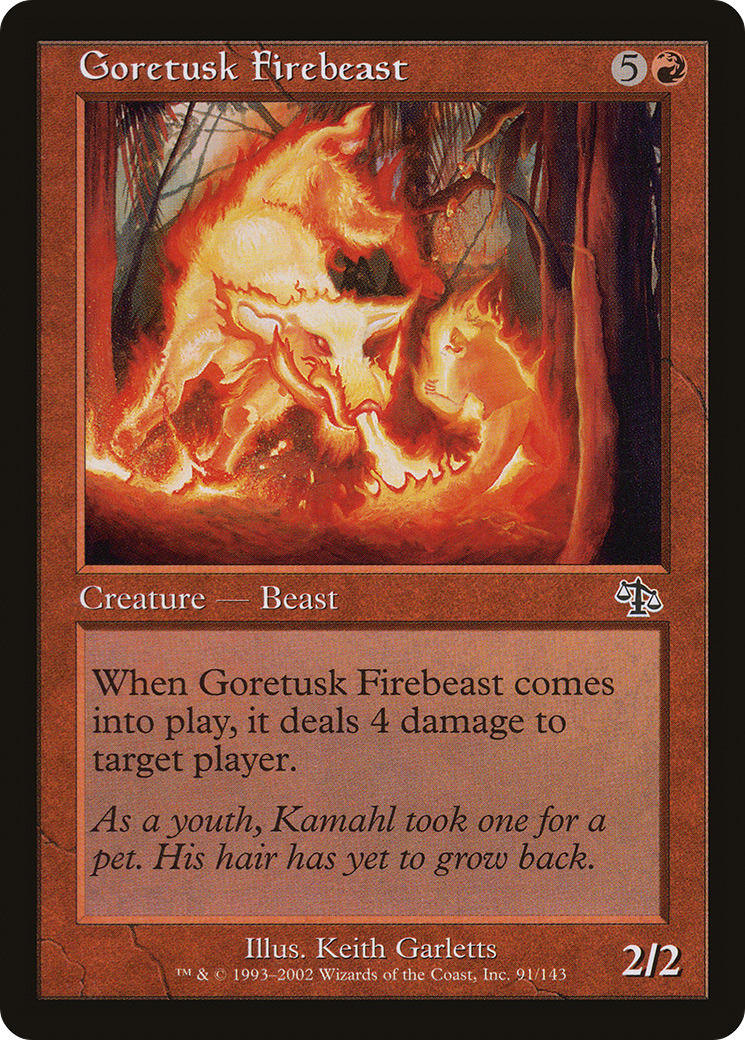 Goretusk Firebeast (JUD-091) - Judgment