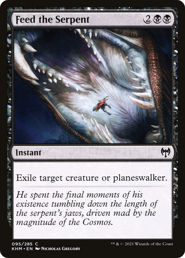 Feed the Serpent (KHM-095) - Kaldheim Foil