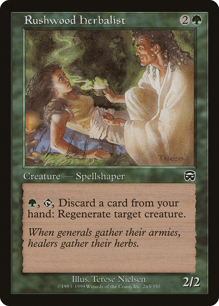 Rushwood Herbalist (MMQ-265) - Mercadian Masques Foil