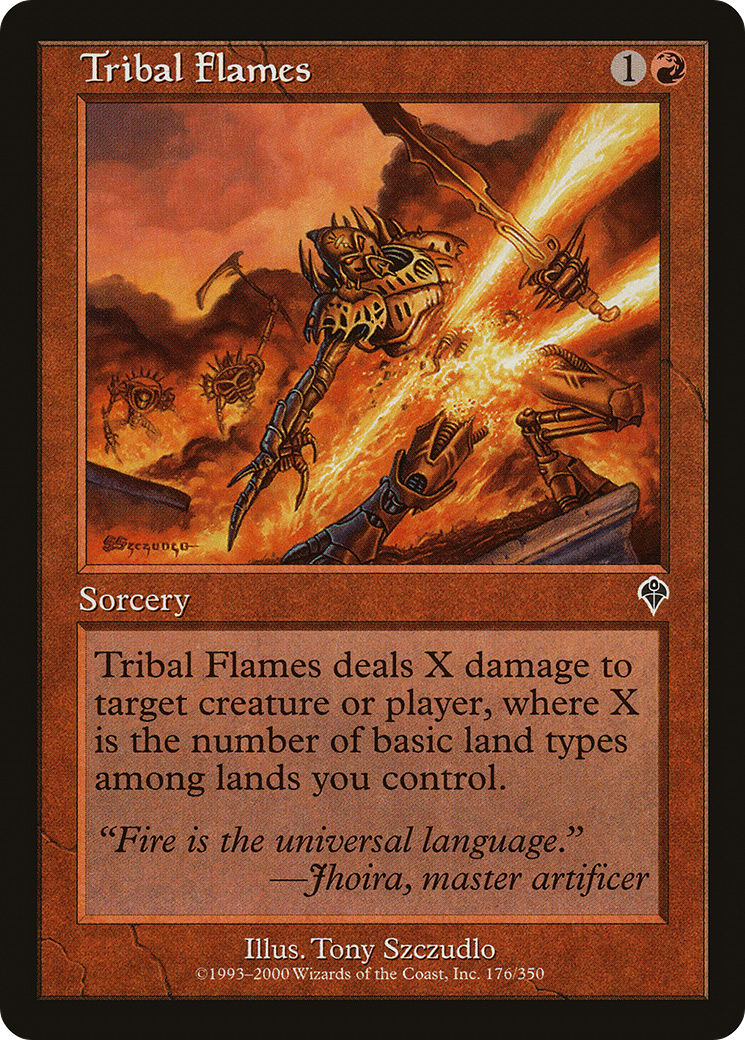 Tribal Flames (INV-176) - Invasion Foil