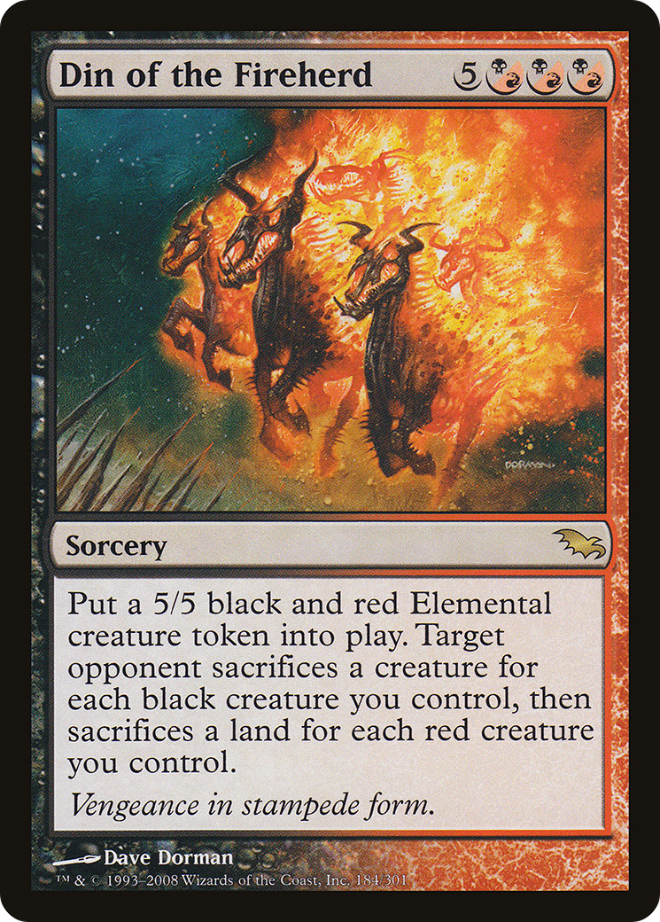 Din of the Fireherd (SHM-184) - Shadowmoor