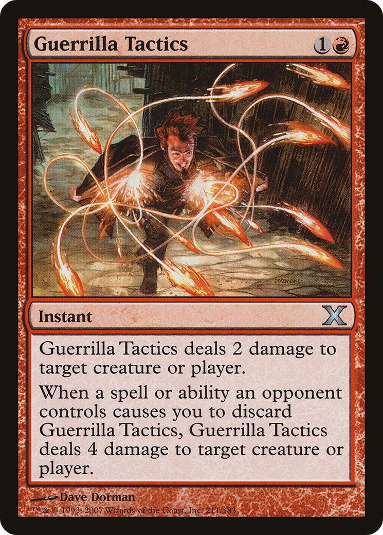 Guerrilla Tactics (10E-211) - Tenth Edition Foil