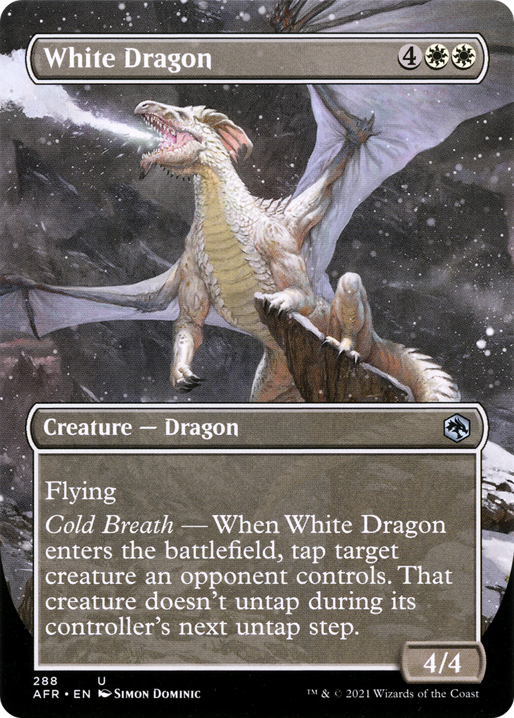 White Dragon (AFR-288) - Adventures in the Forgotten Realms (Borderless)