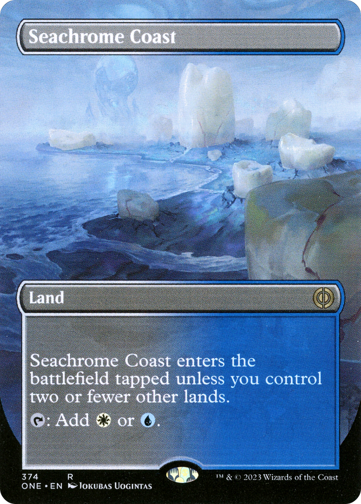 Seachrome Coast (ONE-374) - Phyrexia: All Will Be One (Borderless) Foil