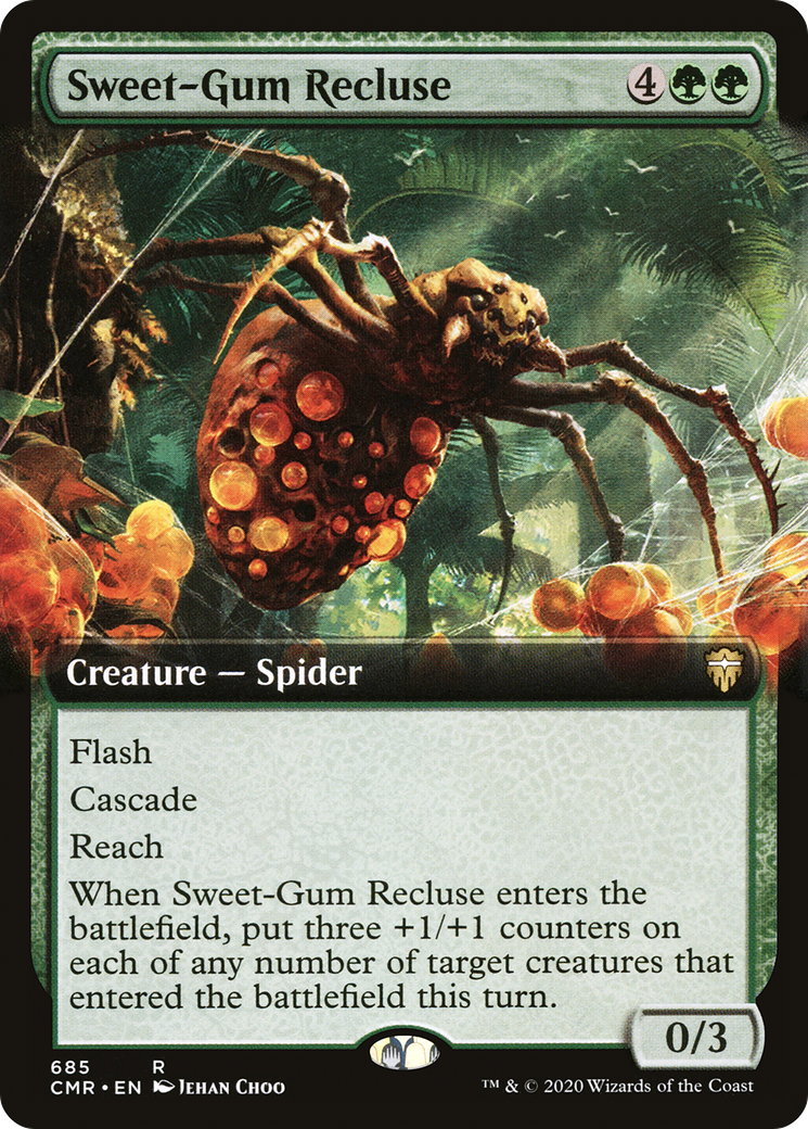 Sweet-Gum Recluse (CMR-685) - Commander Legends: (Extended Art) Foil