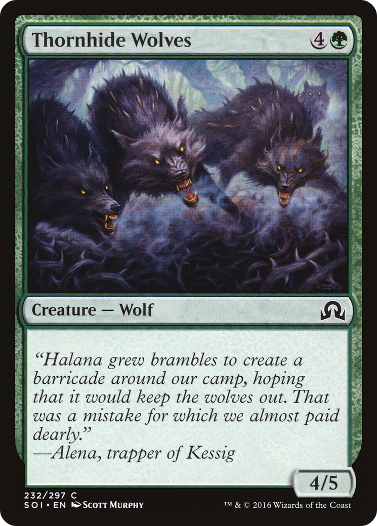 Thornhide Wolves (SOI-232) - Shadows over Innistrad Foil