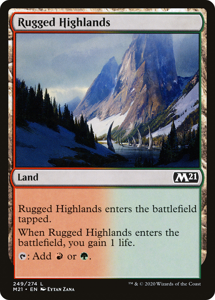 Rugged Highlands (M21-249) - Core Set 2021 Foil