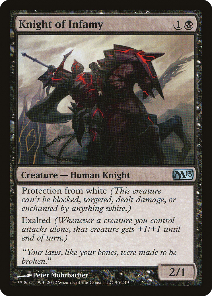 Knight of Infamy (M13-096) - Magic 2013