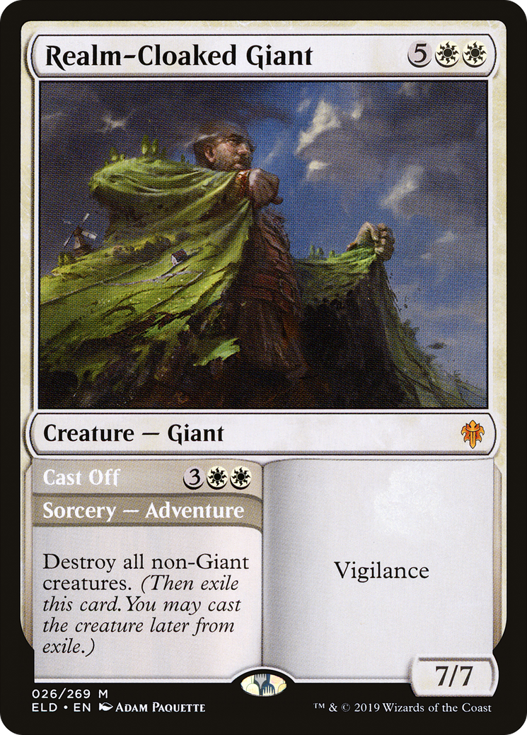 Realm-Cloaked Giant // Cast Off (ELD-026) - Throne of Eldraine