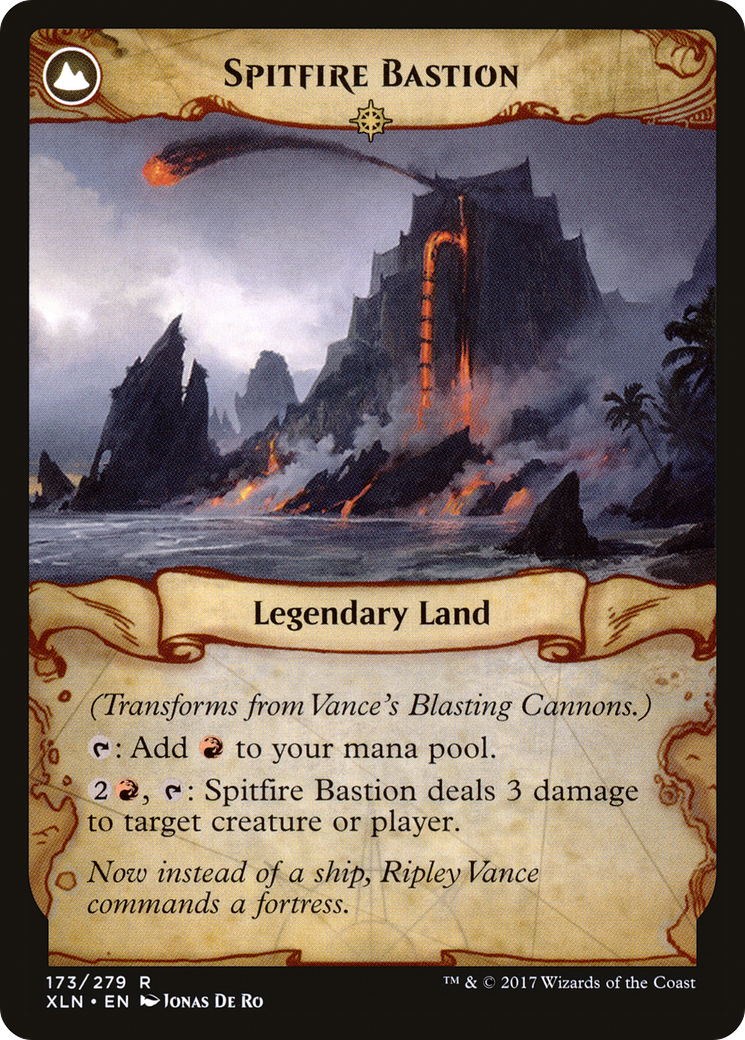 Vance's Blasting Cannons // Spitfire Bastion (XLN-173) - Ixalan: (compasslanddfc)