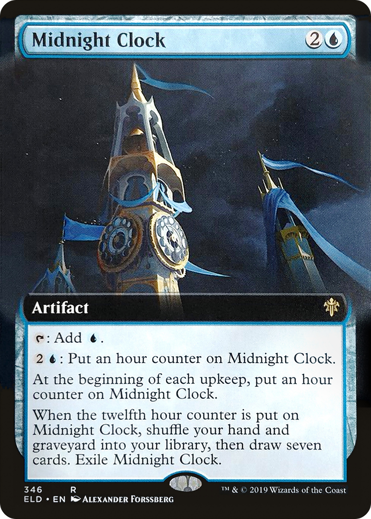 Midnight Clock (ELD-346) - Throne of Eldraine: (Extended Art)