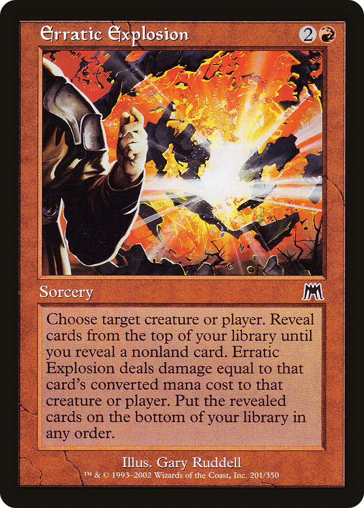Erratic Explosion (ONS-201) - Onslaught Foil