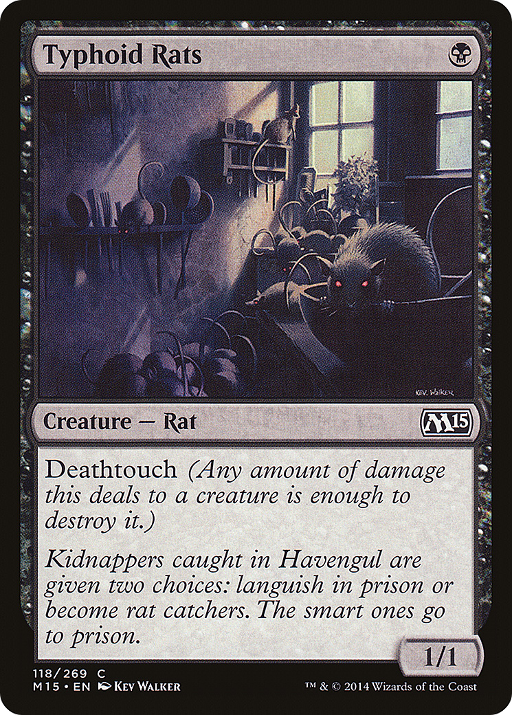 Typhoid Rats (M15-118) - Magic 2015 Foil