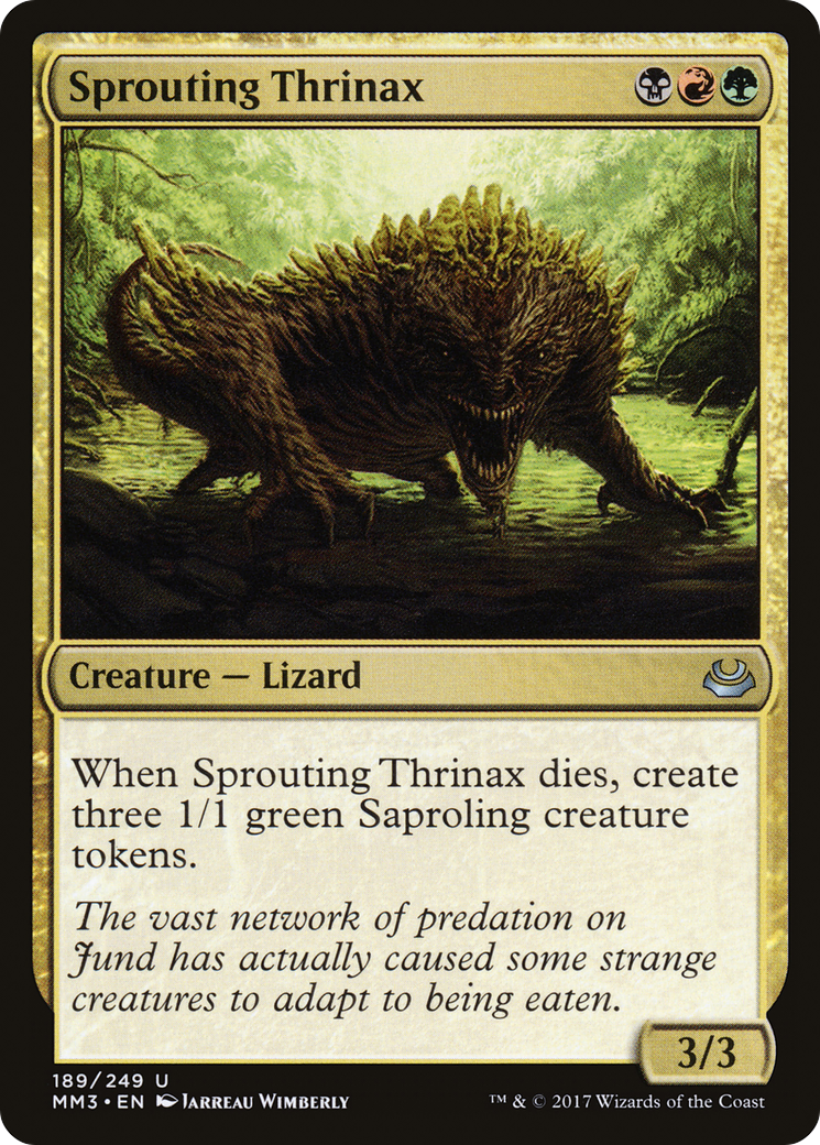 Sprouting Thrinax (MM3-189) - Modern Masters 2017 Foil